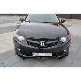 Накладка сплиттер на передний бампер на Honda Accord VIII Type-S